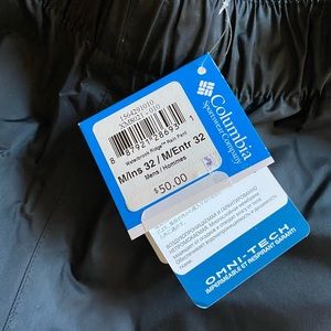 NWT Columbia waterproof pants